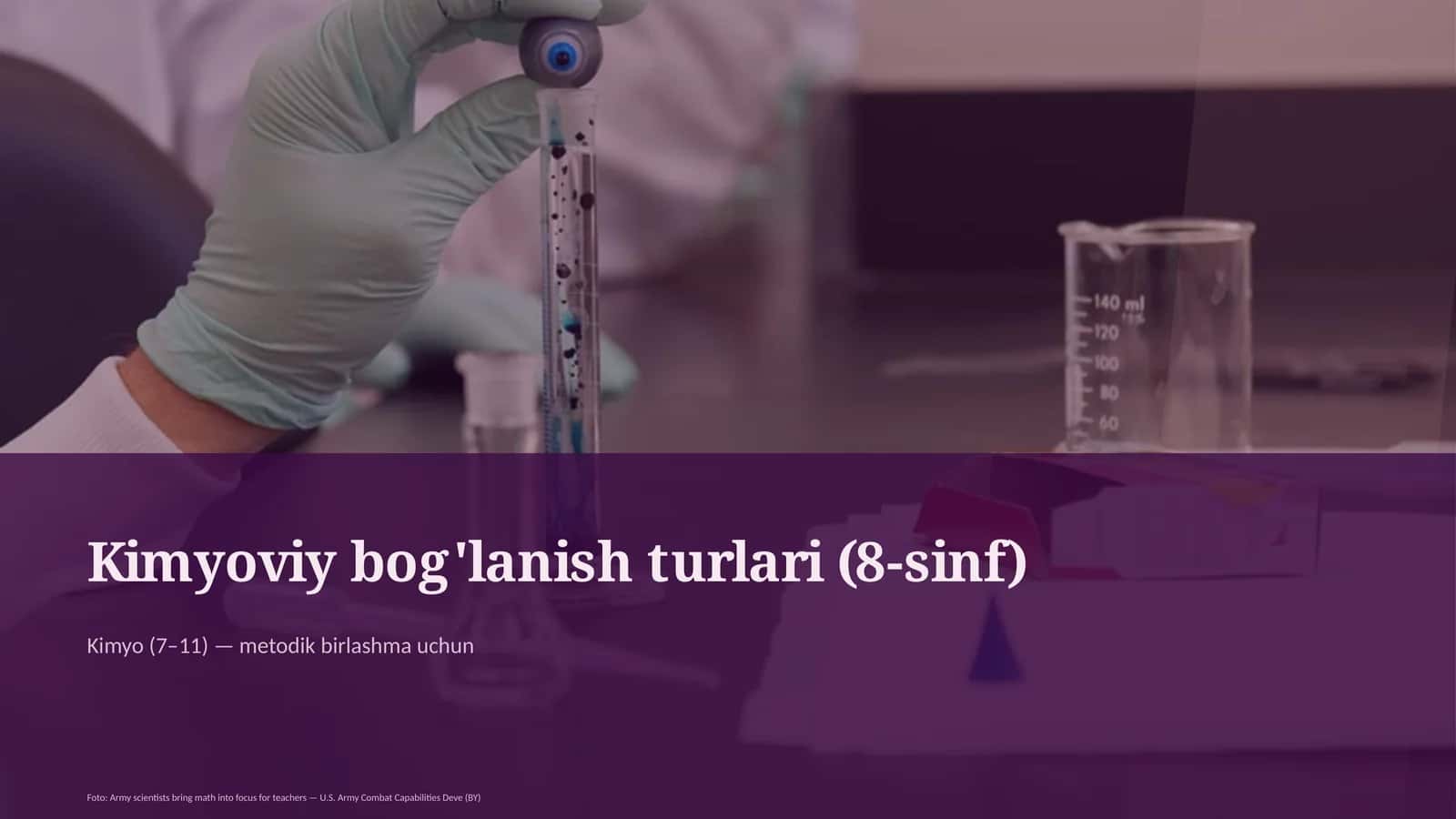 Kimyoviy bog'lanish turlari (8-sinf)