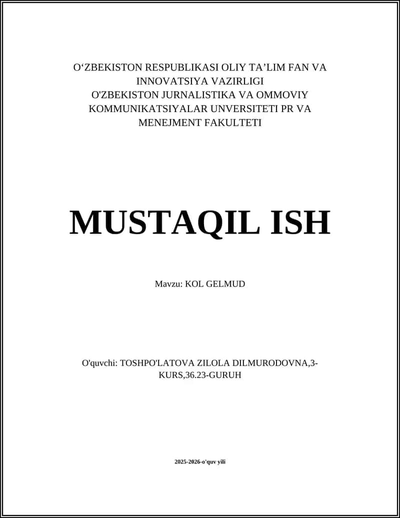 KOL GELMUD