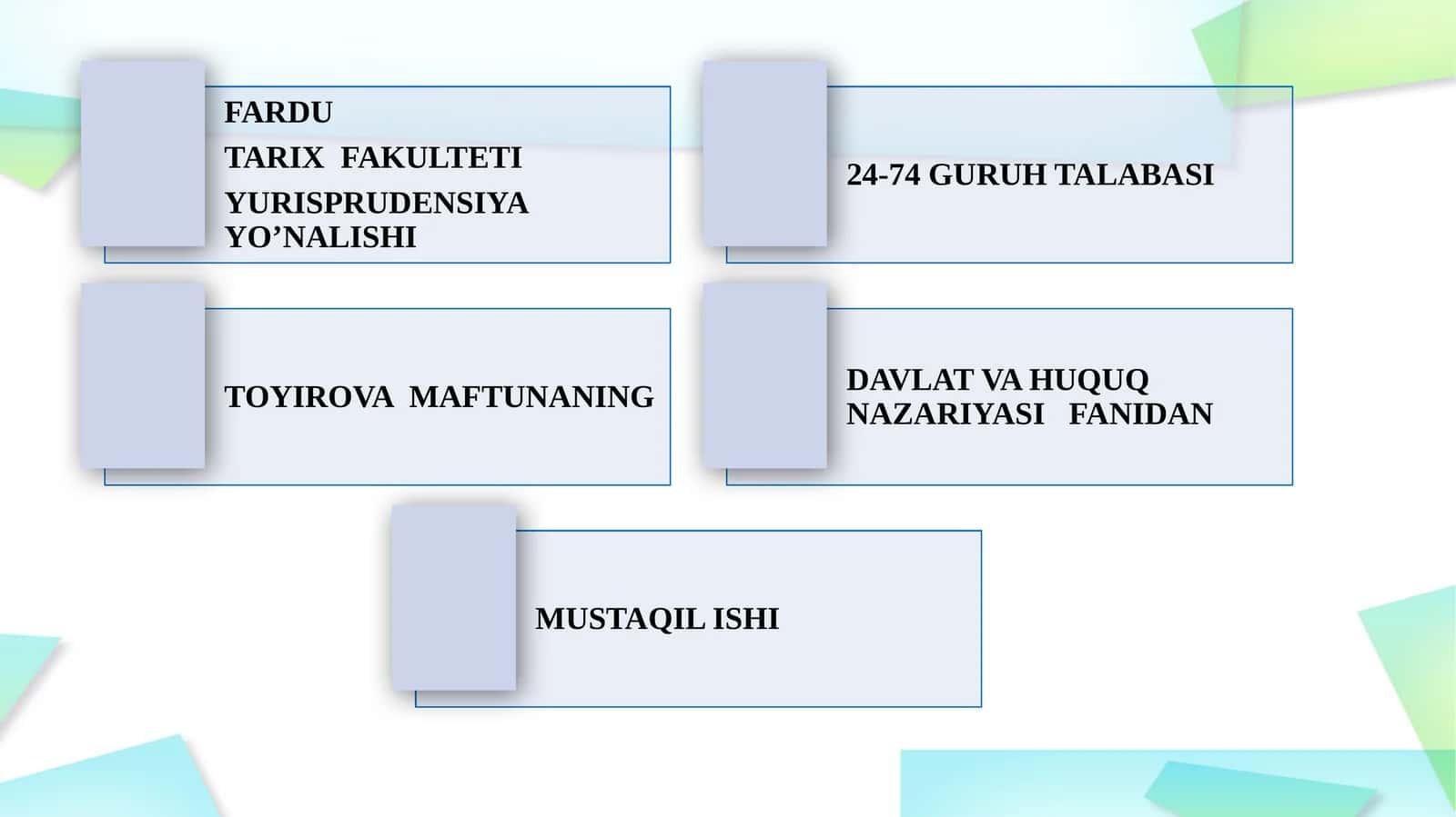 Normativ-huquqiy hujjatlarning shaxslarga nisbatan amal qilishi