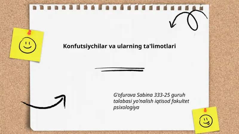 Konfutsiychilar va ularning ta'limotlari