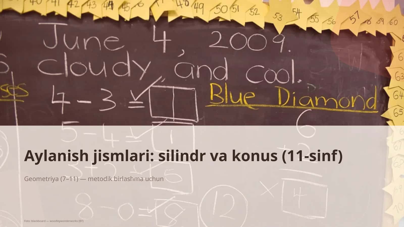 Aylanish jismlari: silindr va konus (11-sinf)
