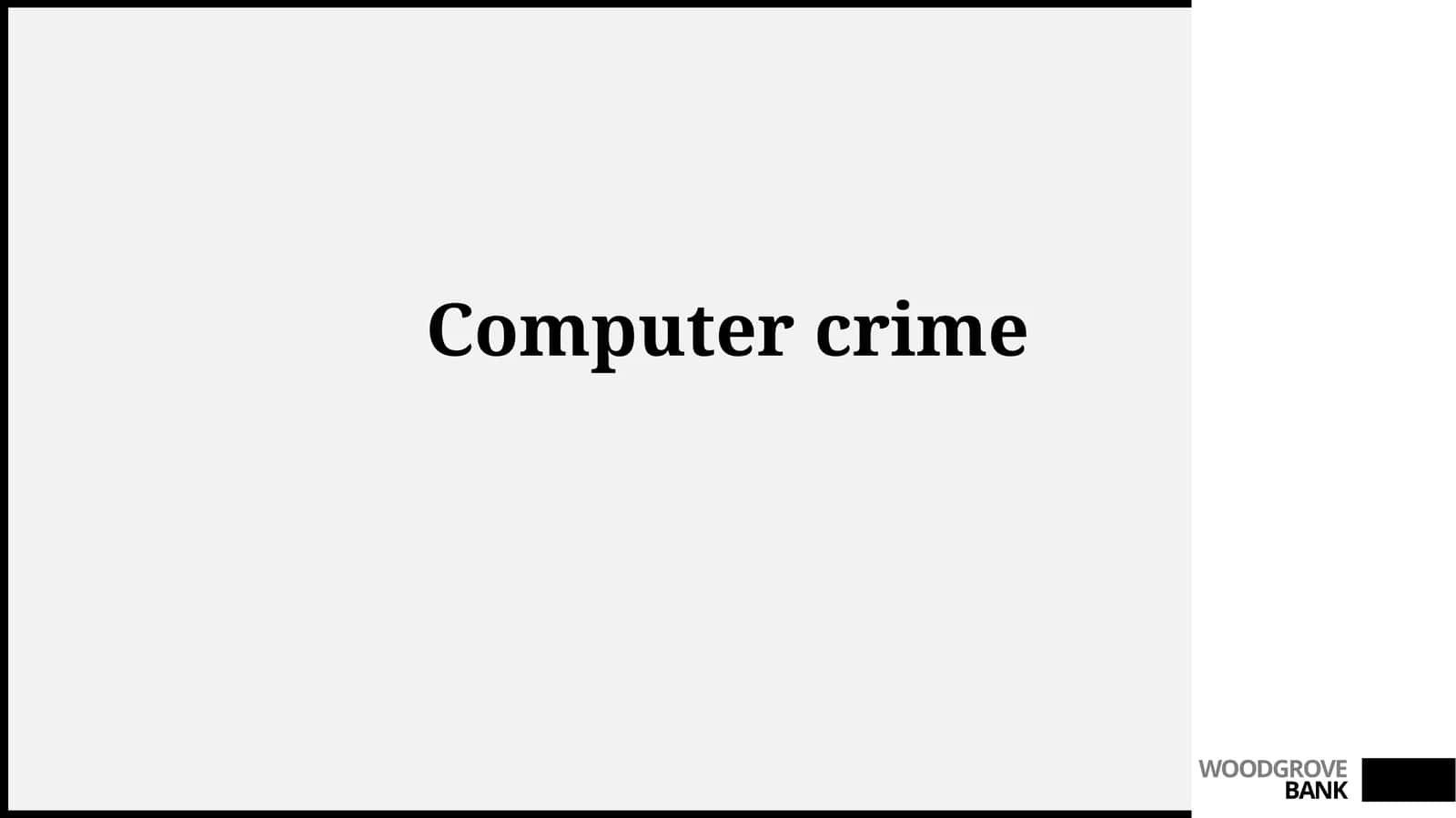 Computer crime