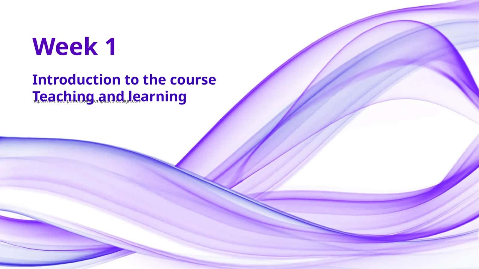 Introduction to the course
