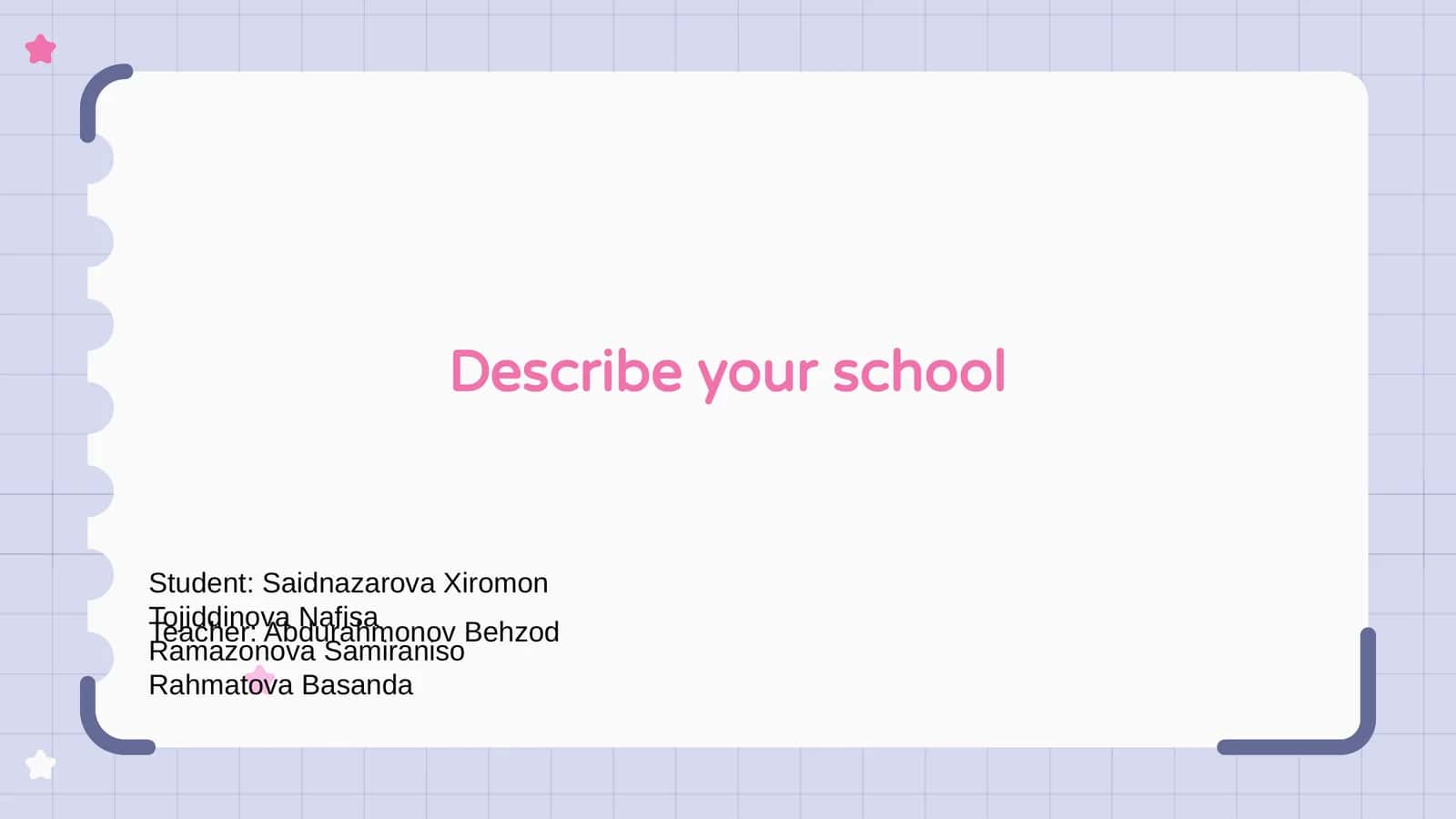 My School