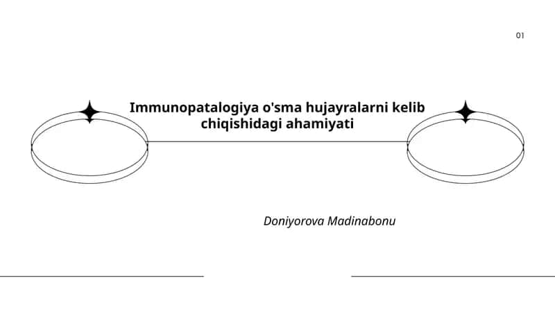 Immunopatalogiya o'sma hujayralarni kelib chiqishidagi ahamiyati