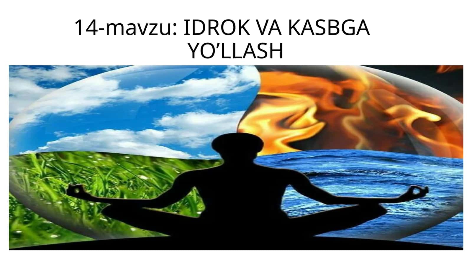 IDROK VA KASBGA YO’LLASH