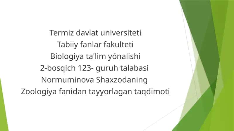 Baliqlarning Sistematikasi