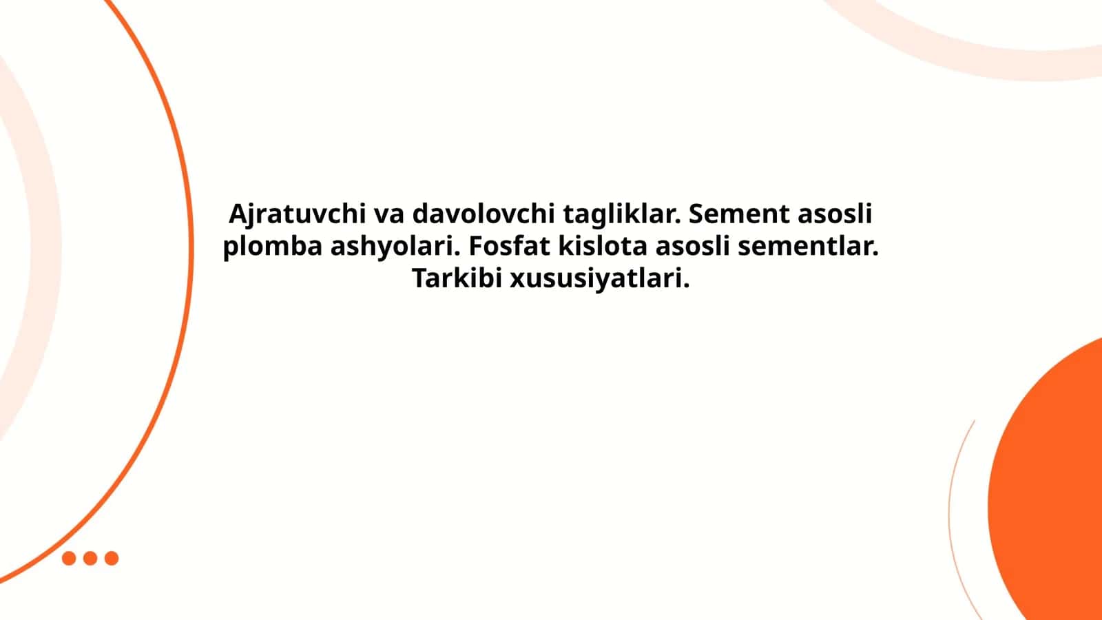 Ajratuvchi va davolovchi tagliklar