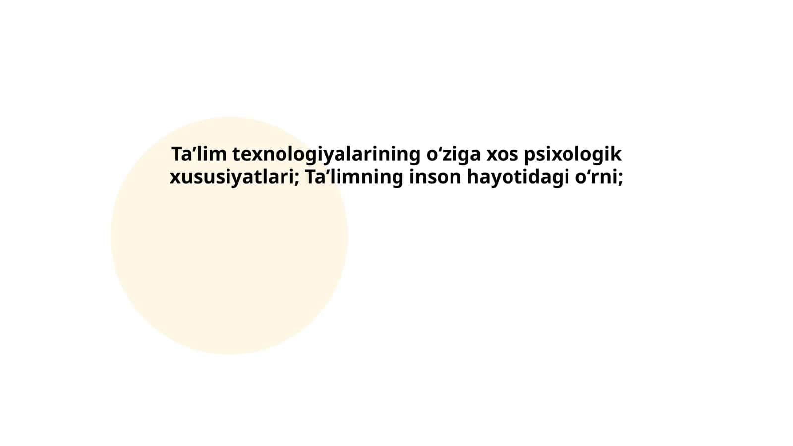 Ta’lim Texnologiyalari Psixologiyasi