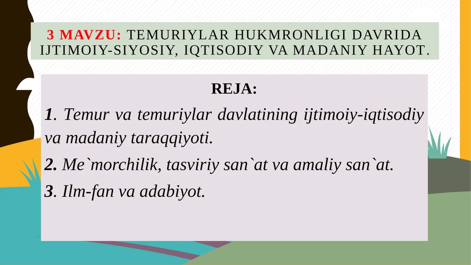 Temur va Temuriylar hukmronligi davri