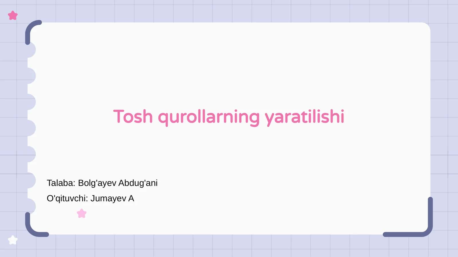 Tosh qurollarning yaratilishi