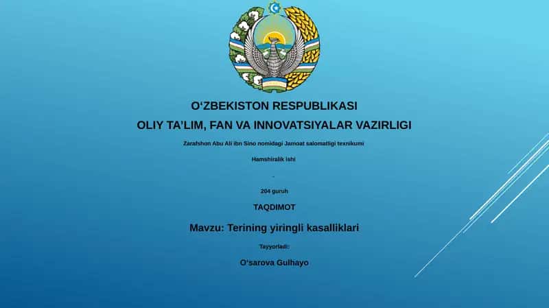 Terining yiringli kasalliklari