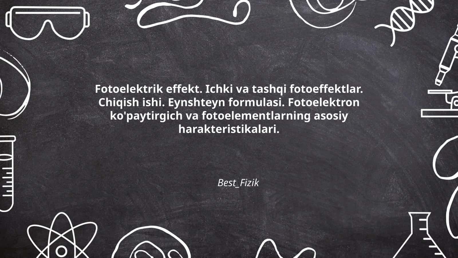 Fotoelektrik effekt