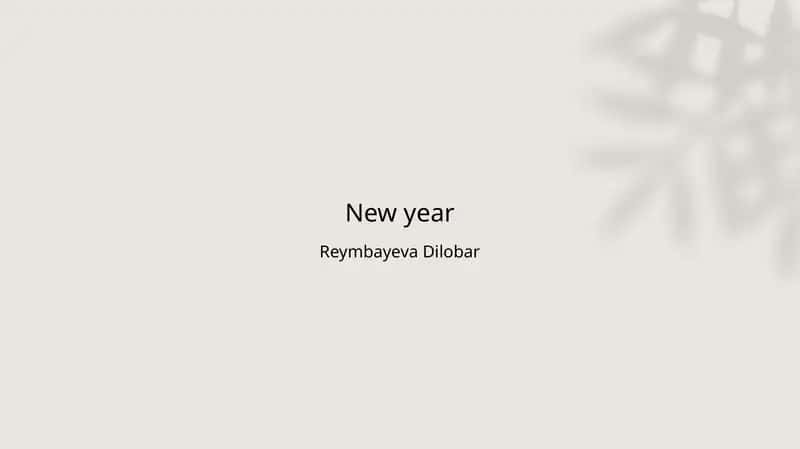New year