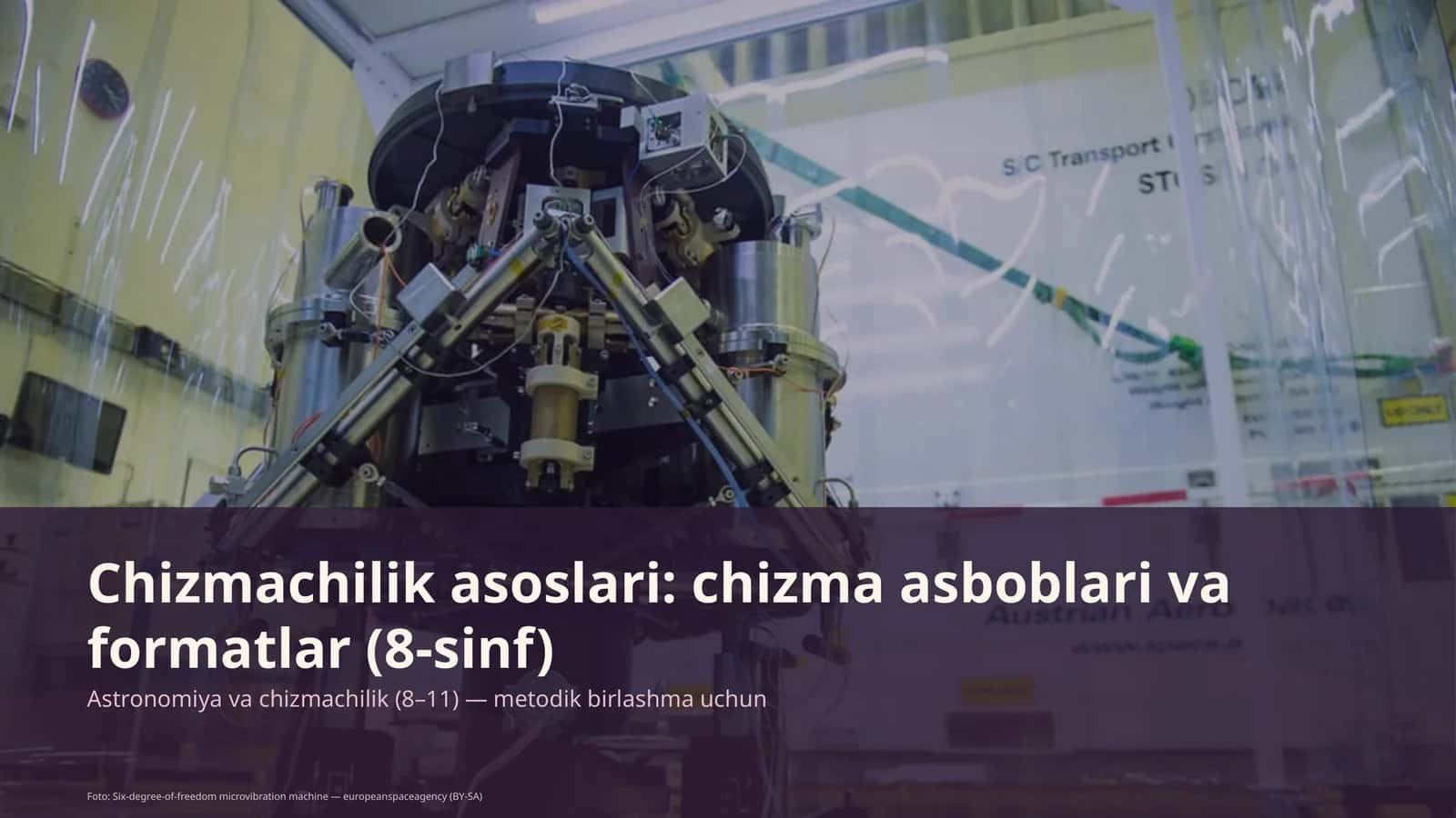 Chizmachilik asoslari: chizma asboblari va formatlar (8-sinf)