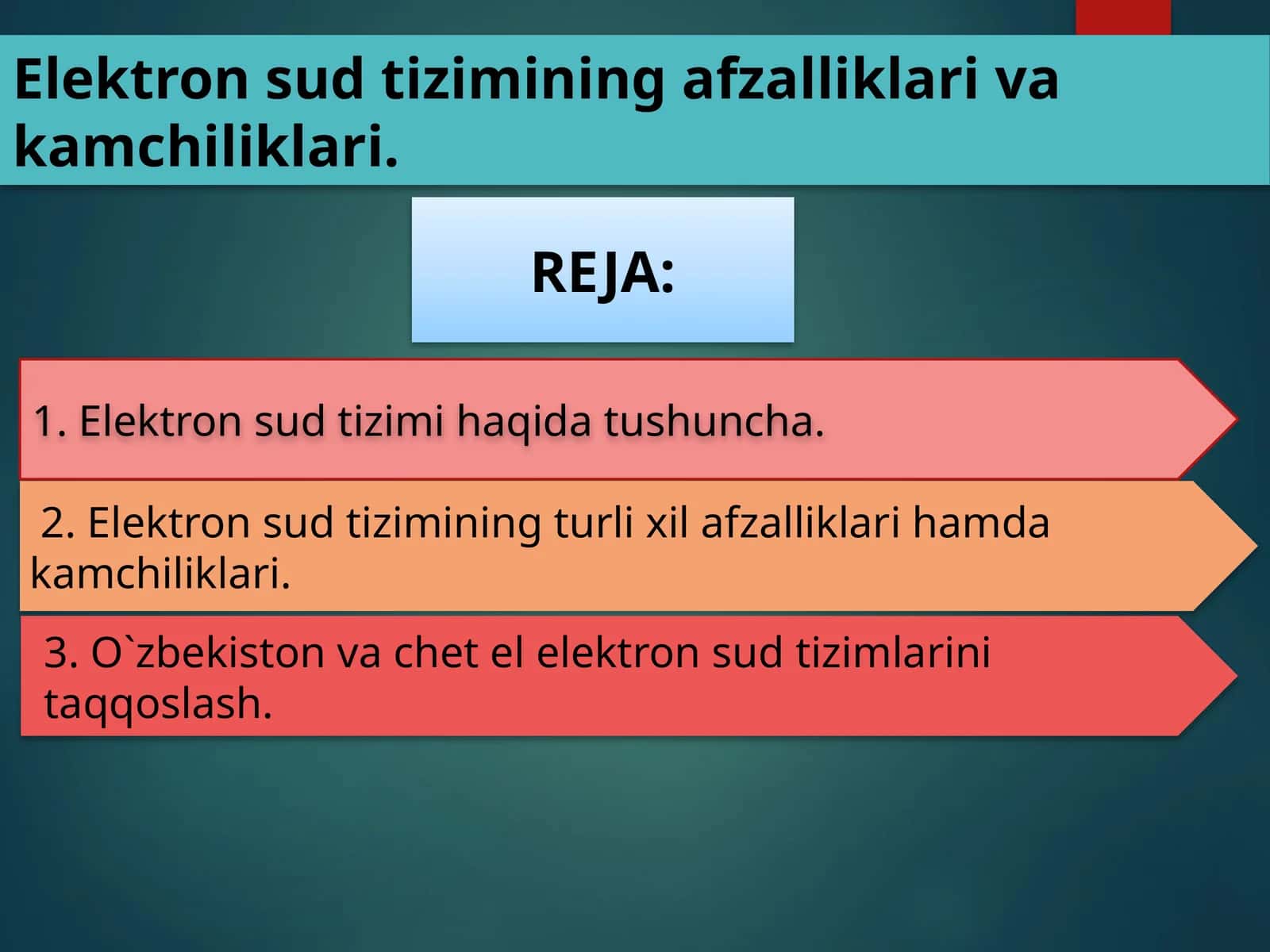 Elektron sud tizimi haqida tushuncha