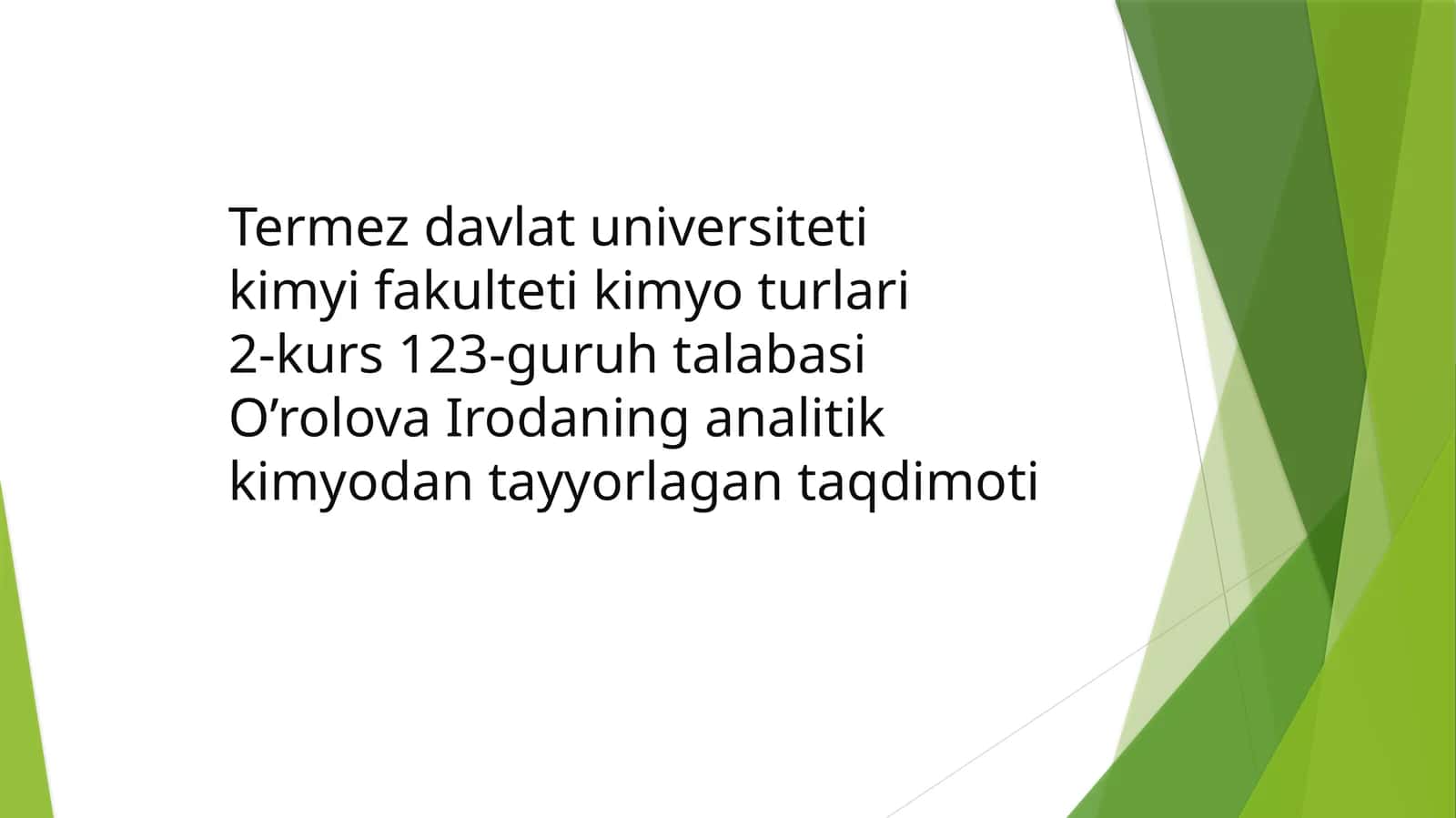 II analitik guruh kationlarining umumiy tavsifi va guruh reagent ta'siri