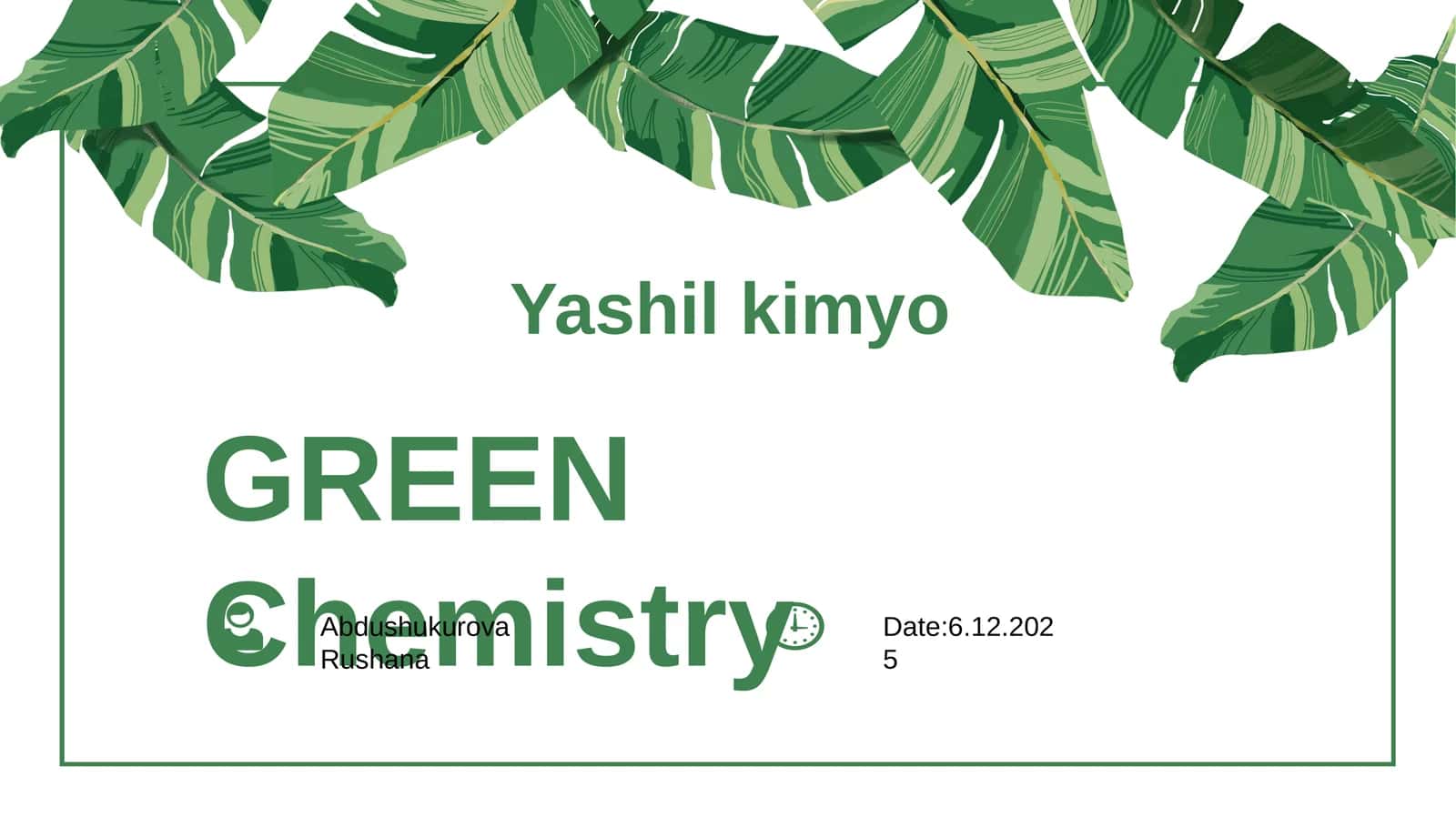 Yashilkimyo