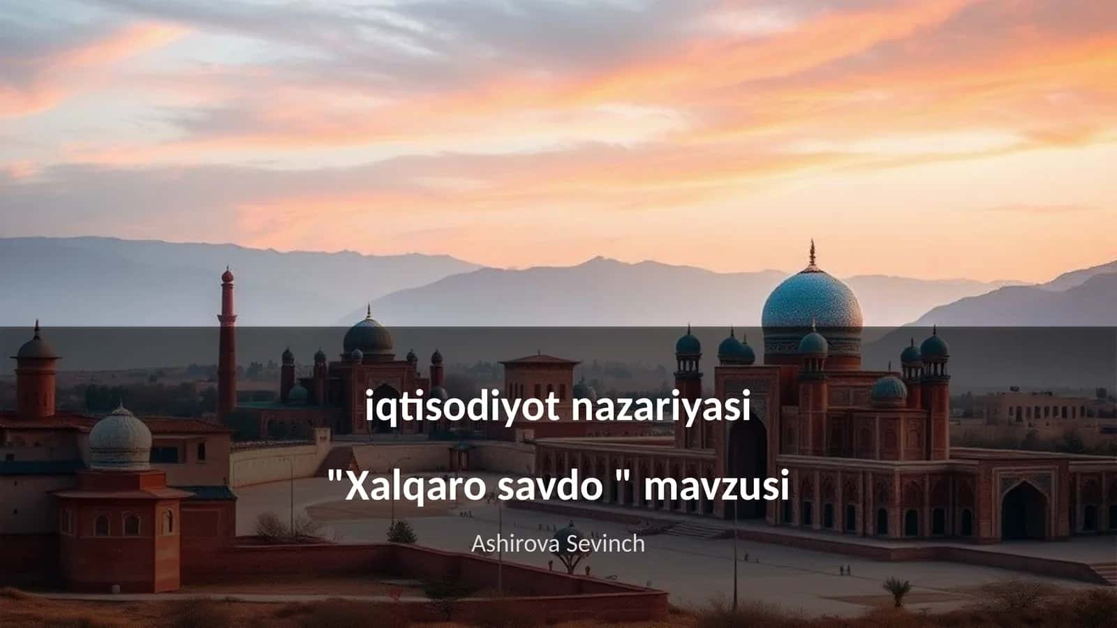 Xalqaro savdo