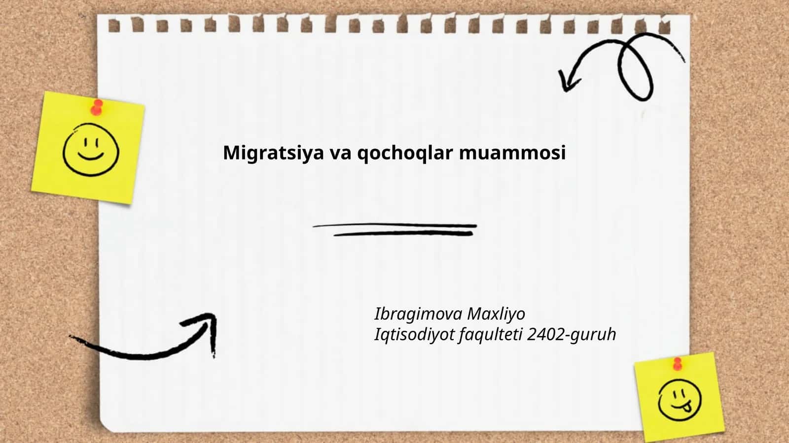 Migratsiya va qochoqlar muammosi
