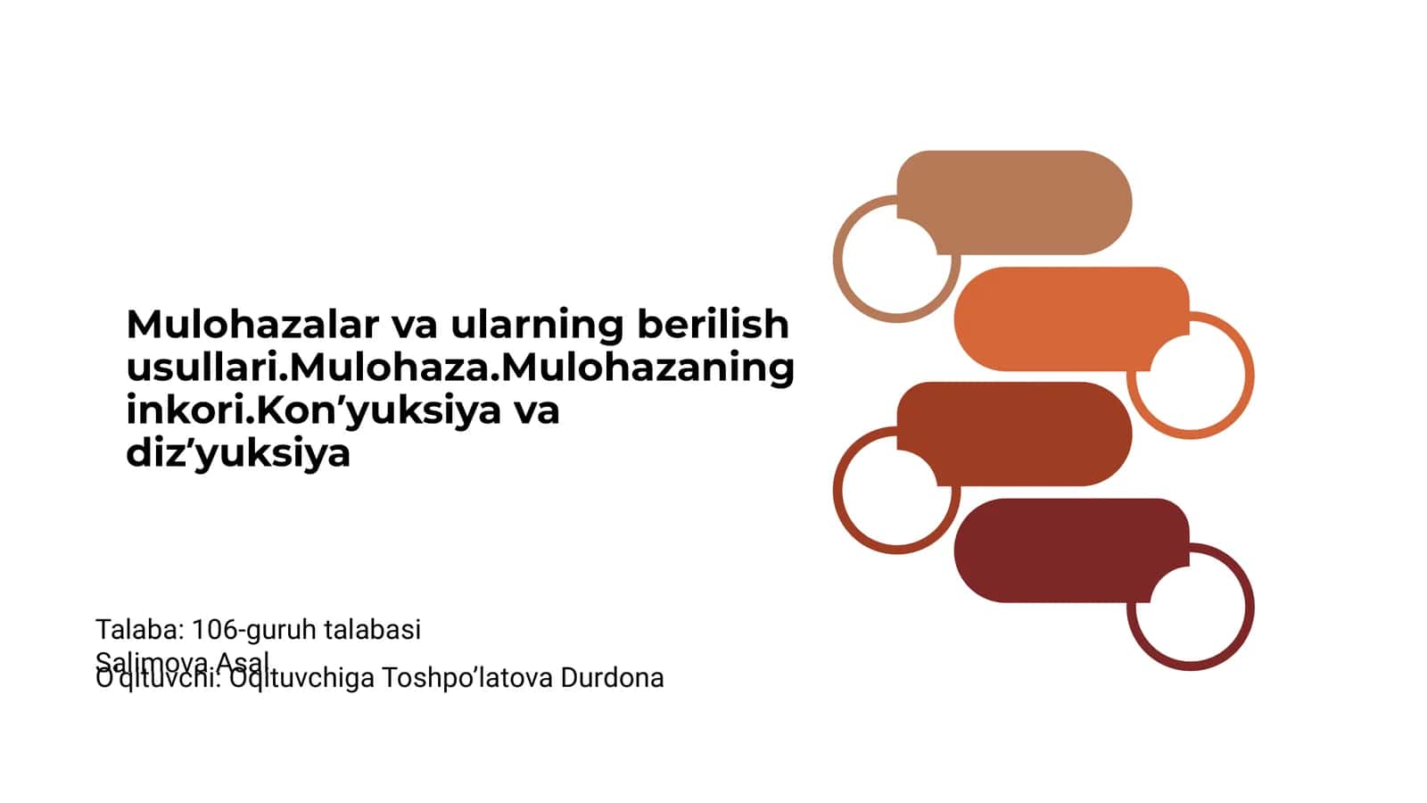 Mulohazalar va ularning berilish usullari