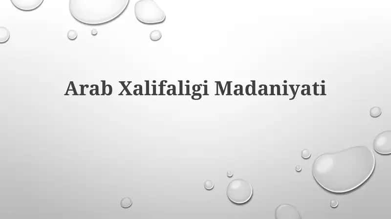 ArabXalifaligiMadaniyati