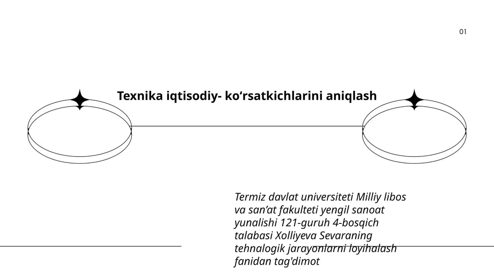 Texnika iqtisodiy- koʻrsatkichlarini aniqlash