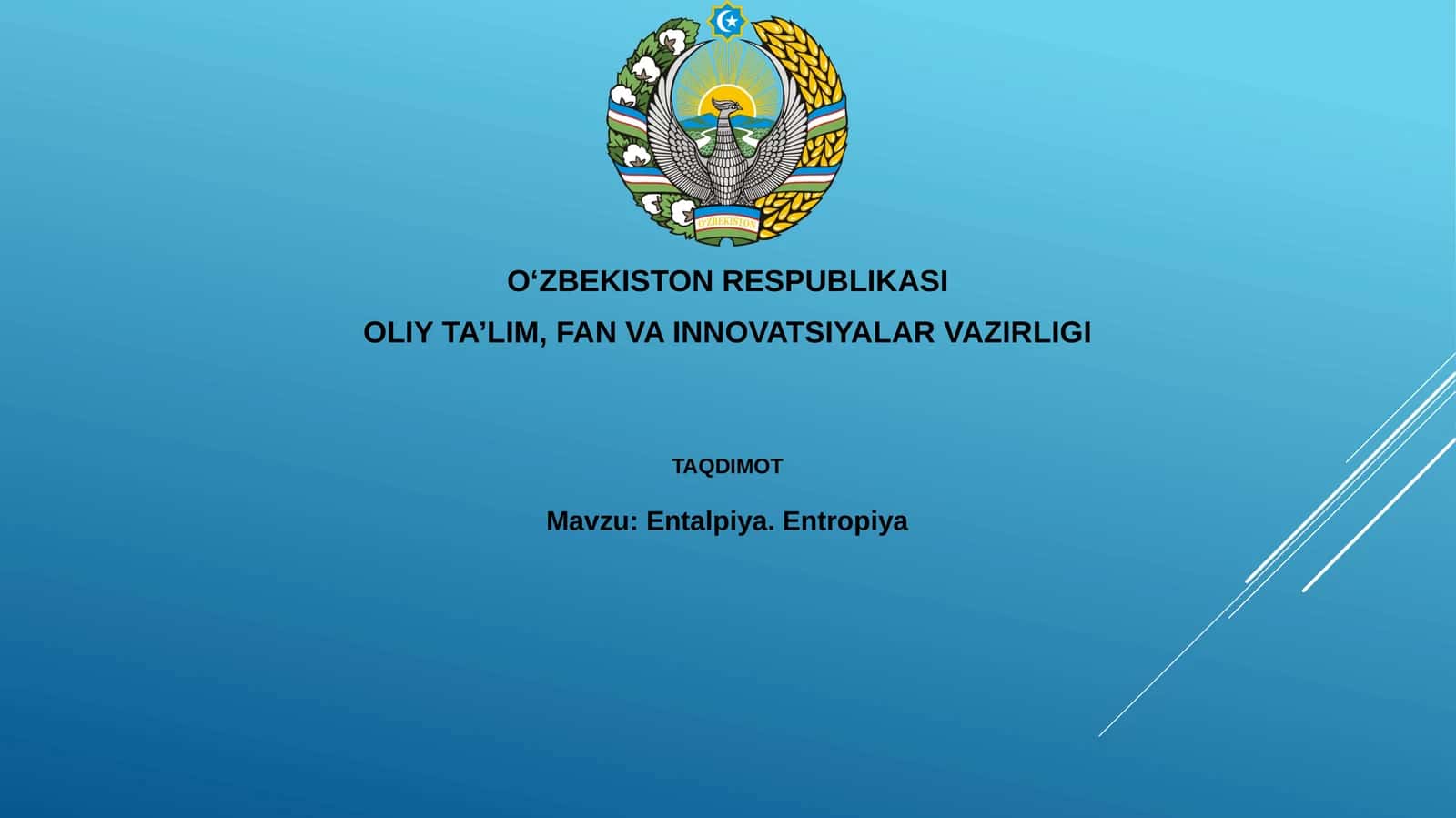 Entalpiya.Entropiya