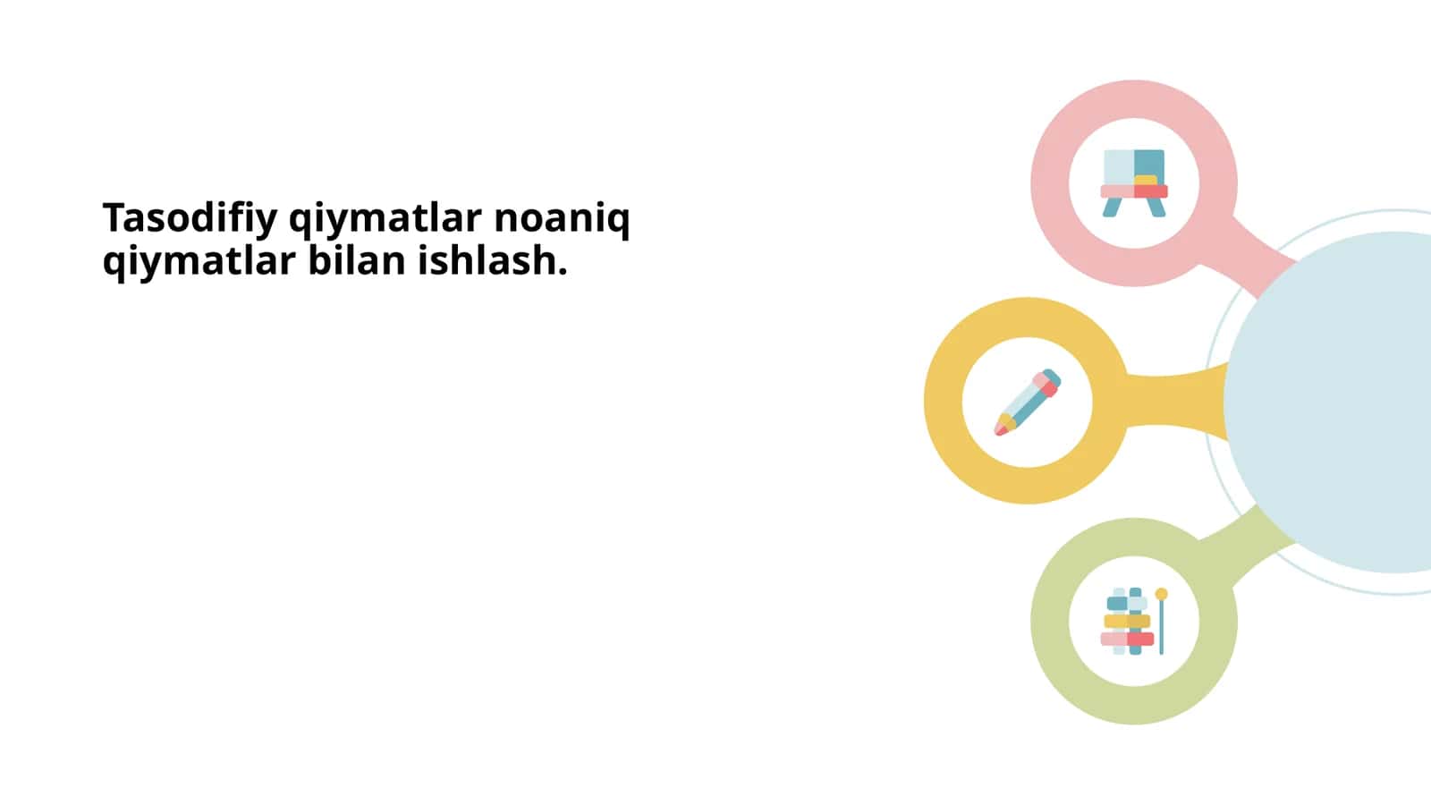 Tasodifiy qiymatlar noaniq qiymatlar bilan ishlash