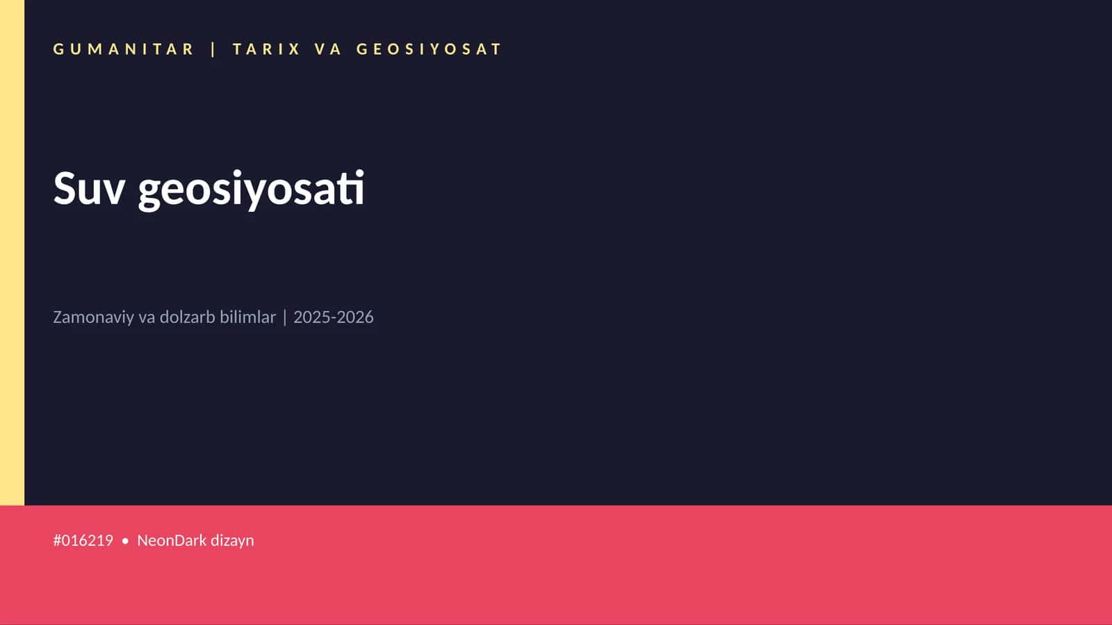 Suv geosiyosati