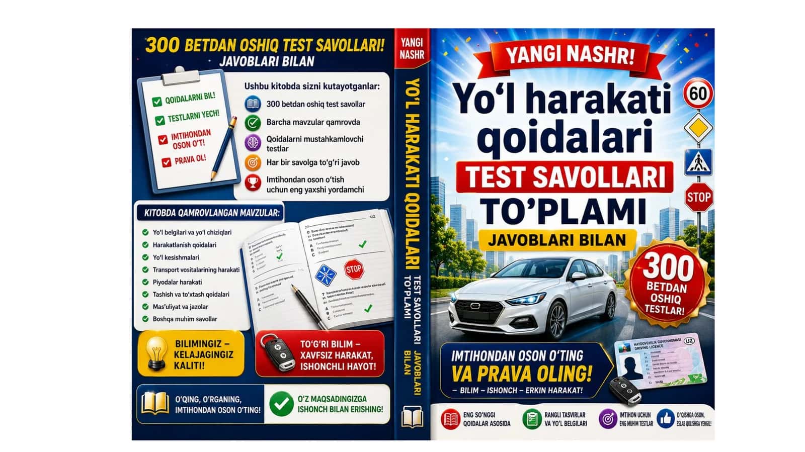 Avtotest prava savollar javoblari bilan