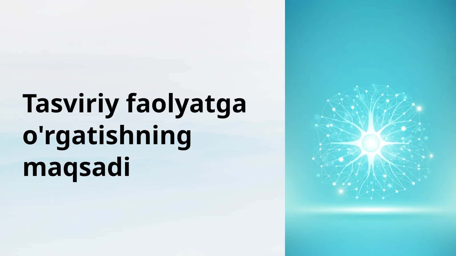 Tasviriy faolyatga qiziqishni uyg'otishning maqsadi