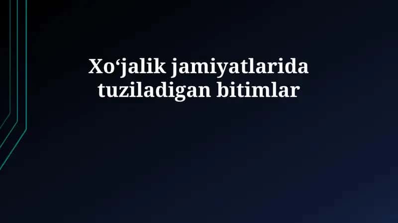 Shartnoma tuzish jarayoni va muhim jihatlari