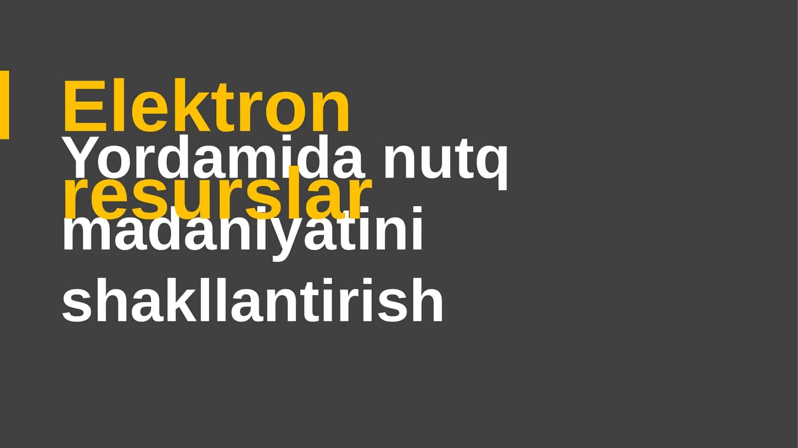 Elektron resurslar
