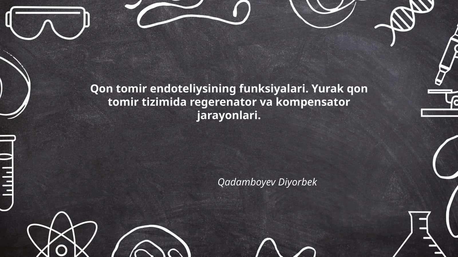 Qon tomir endoteliysining funksiyalari