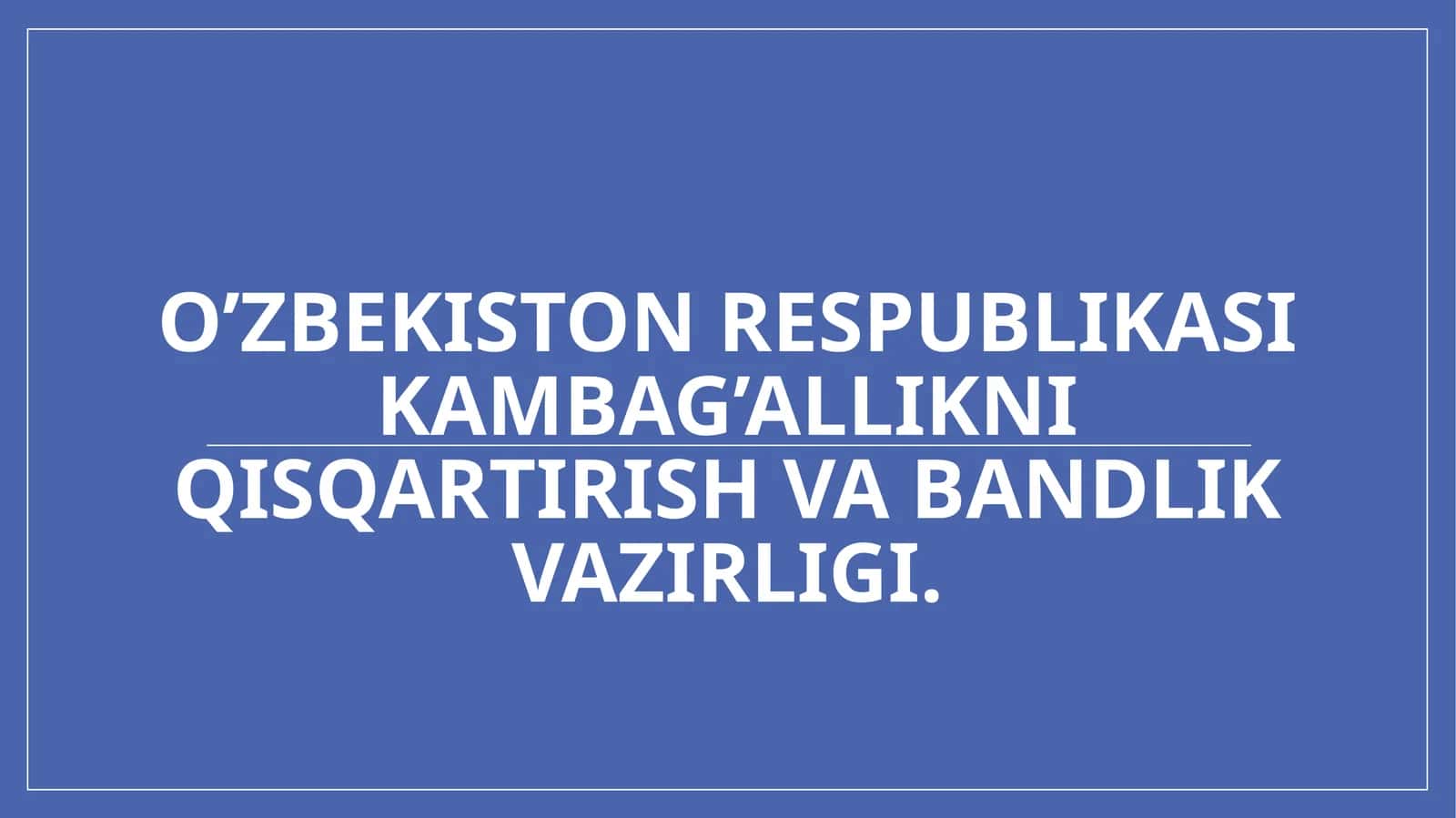 Vazirlik haqida