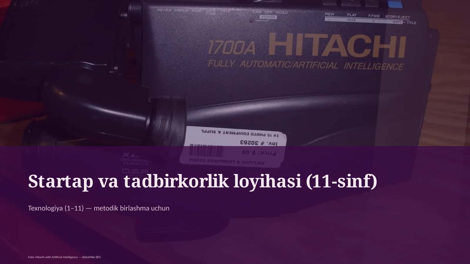 Startap va tadbirkorlik loyihasi (11-sinf)