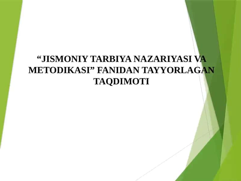 TEZKORLIK VA CHAQQONLIK QOBILIYATINI TARBIYALASH