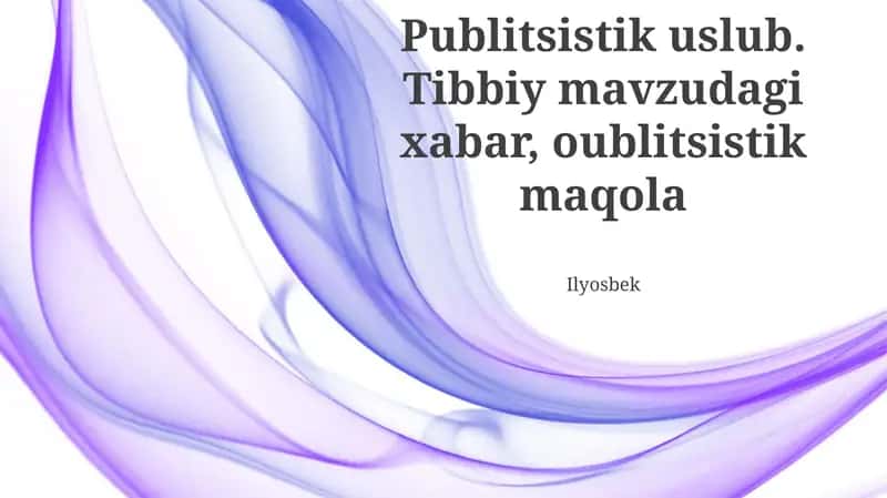 Publitsistik uslub