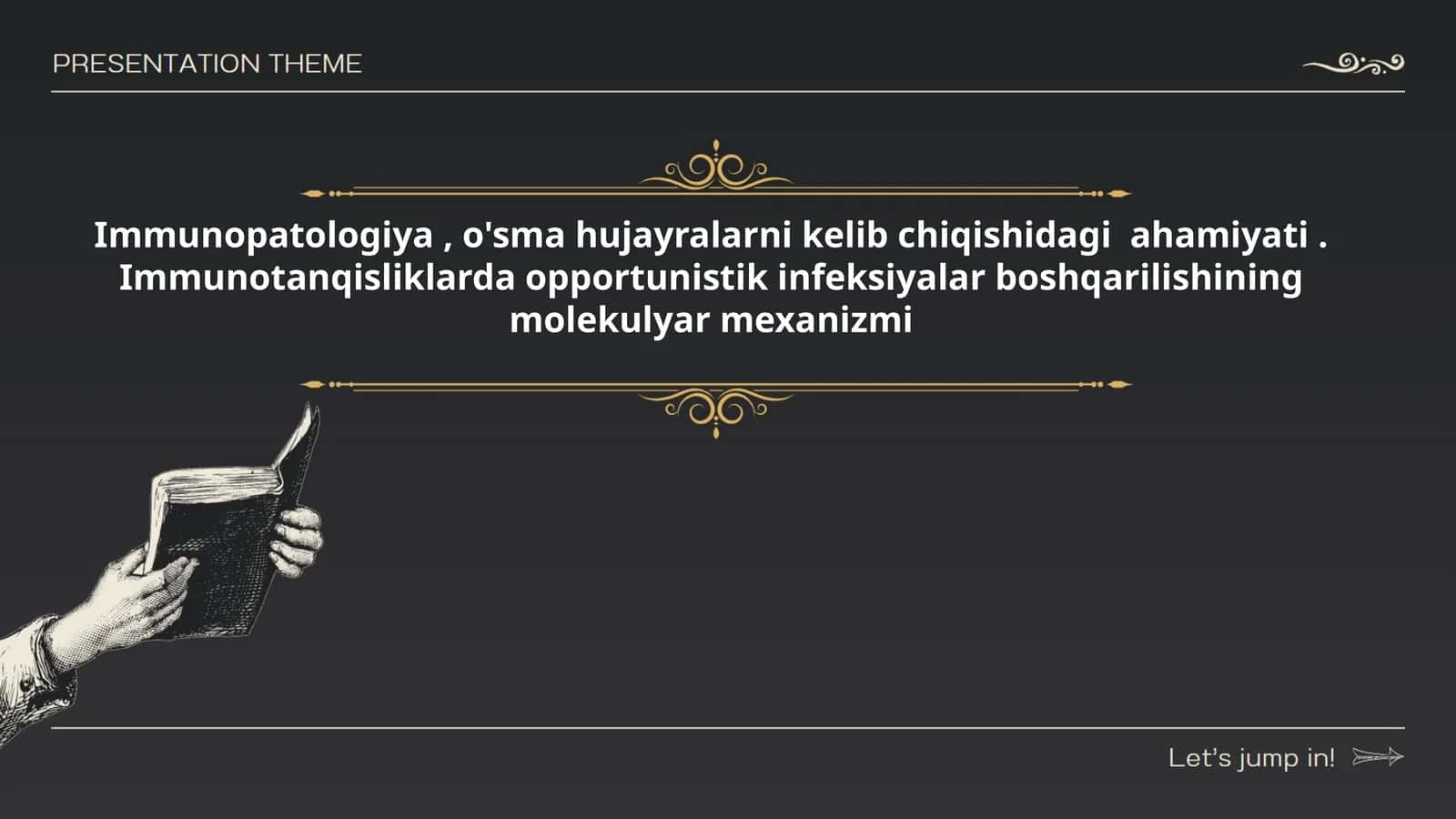 Immunopatologiya, o'sma hujayralarni kelib chiqishidagi ahamiyati. Immunotanqisliklarda opportunistik infeksiyalar boshqarilishining molekulyar mexanizmi