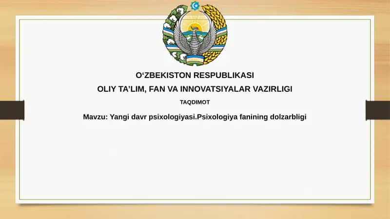 Yangidavrpsixologiyasi