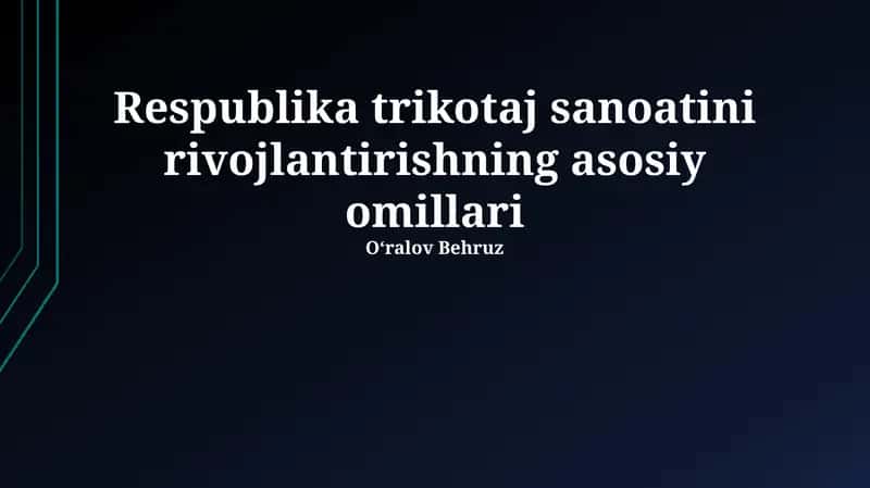Ishchi Kuchi va Malakasi