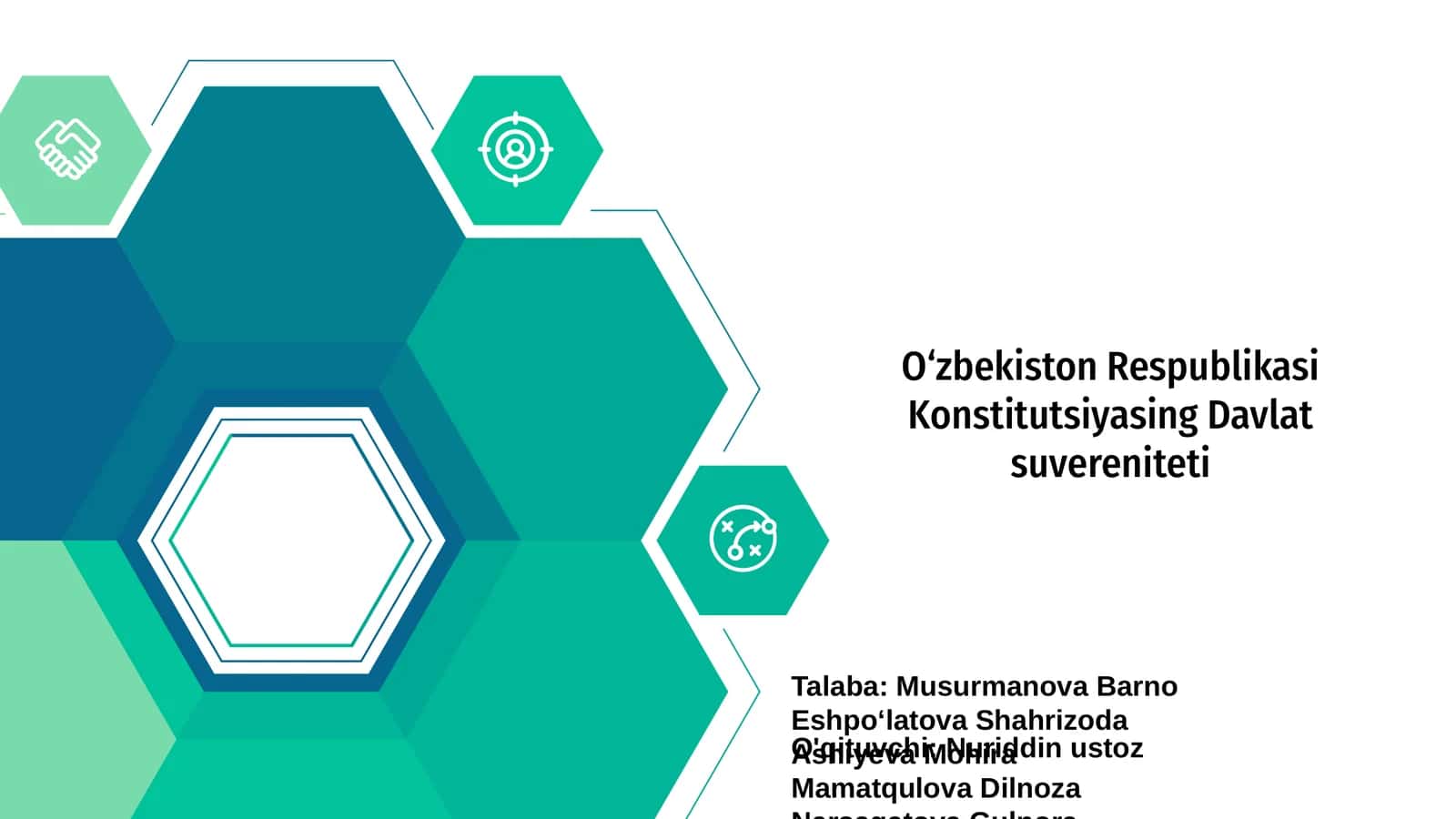 O‘zbekiston Respublikasi Konstitutsiyasing Davlat suvereniteti