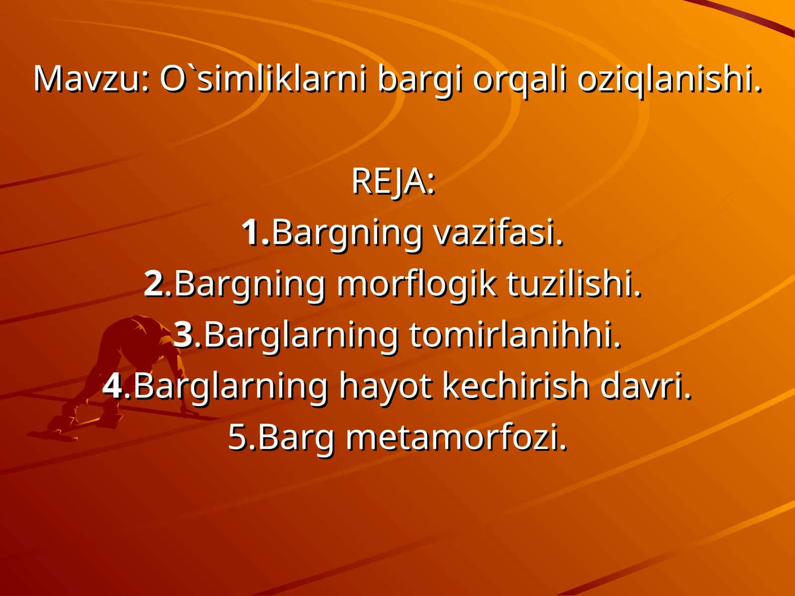 O`simliklarni bargi orqali oziqlanishi