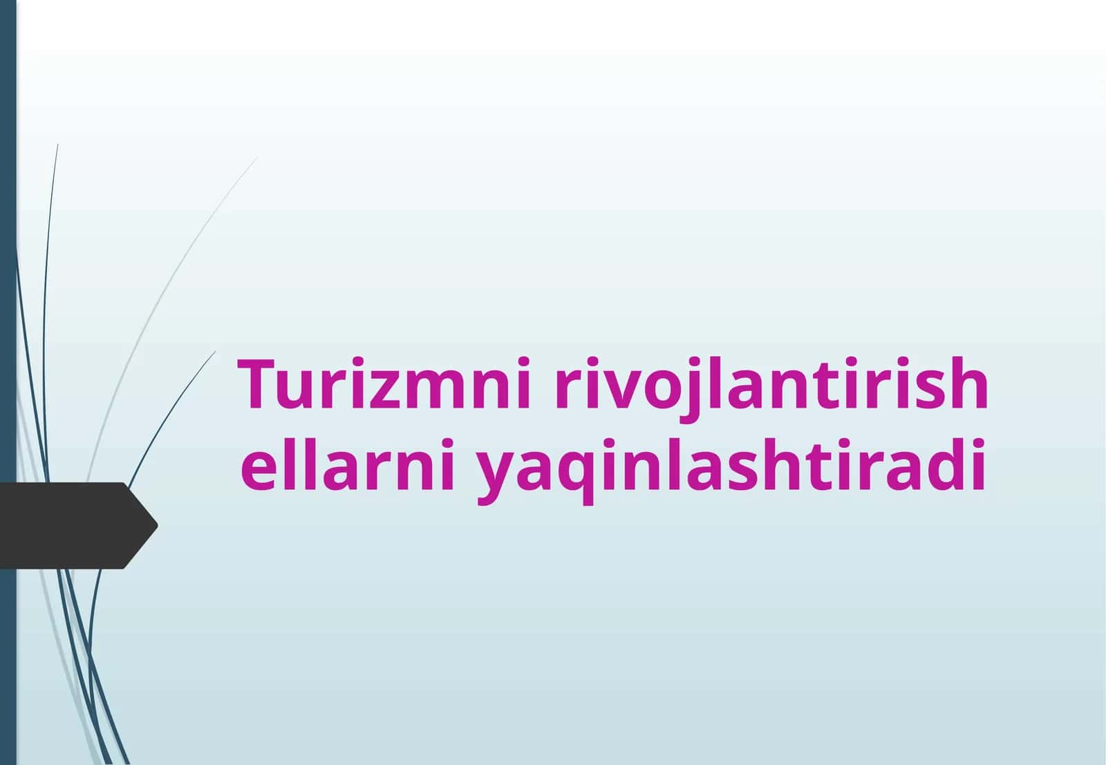 Xalqaro turizm va statistika