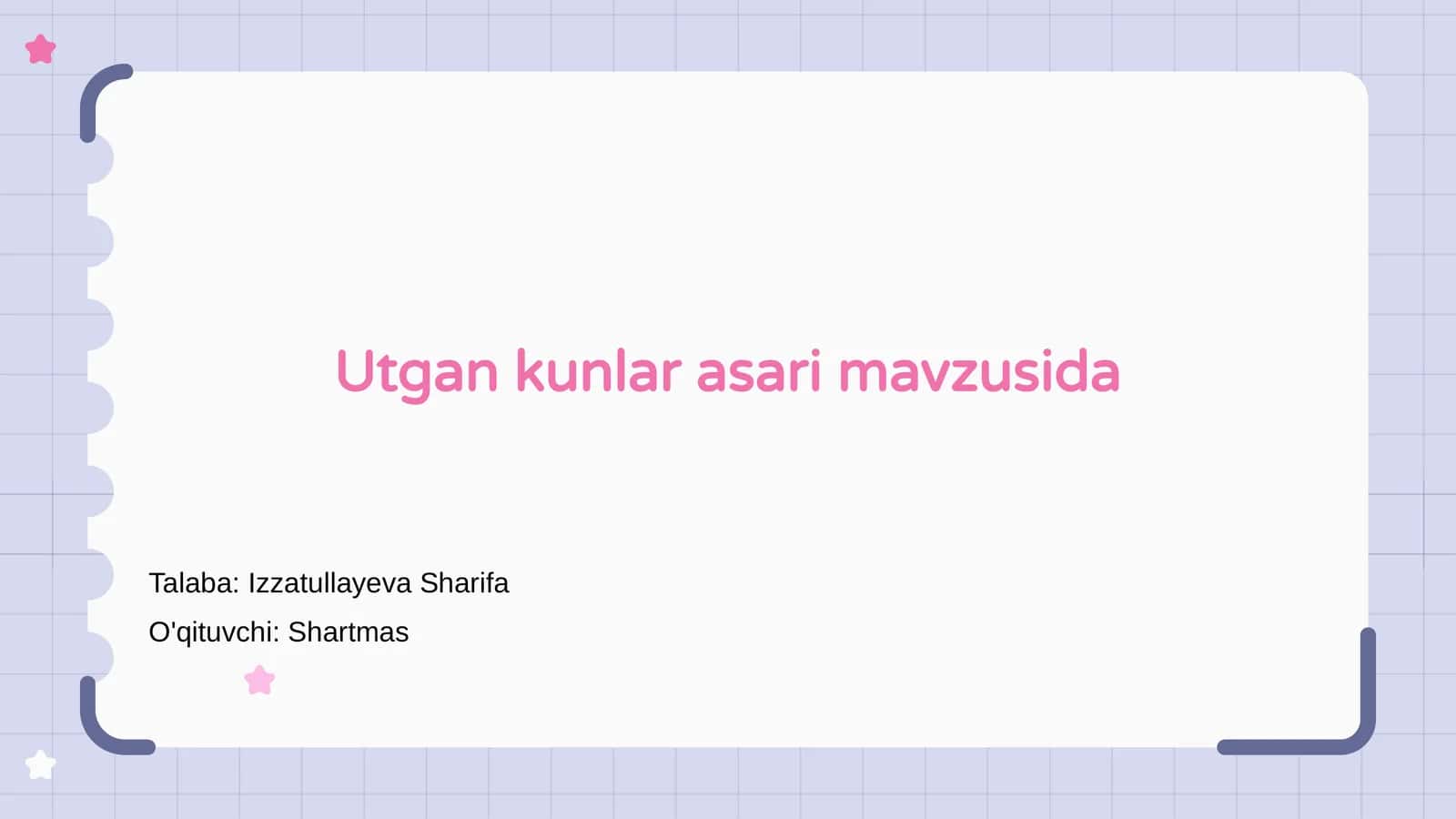 Utgan kunlar asari