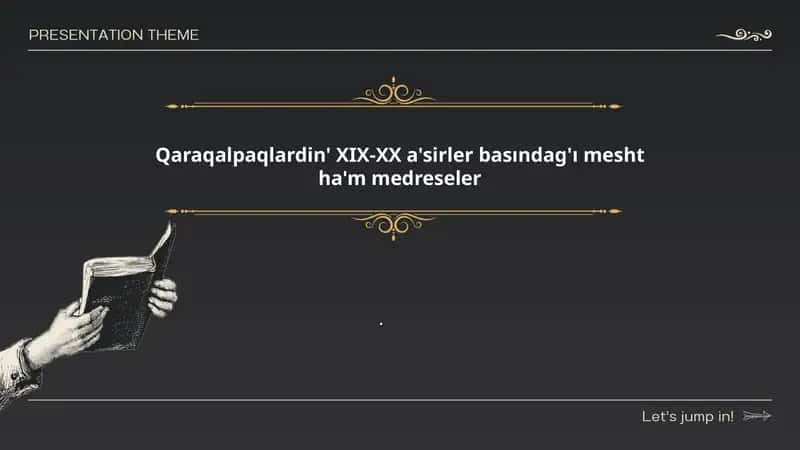 Qaraqalpaqlardin' XIX-XX a'sirler basındag'ı mesht ha'm medreseler