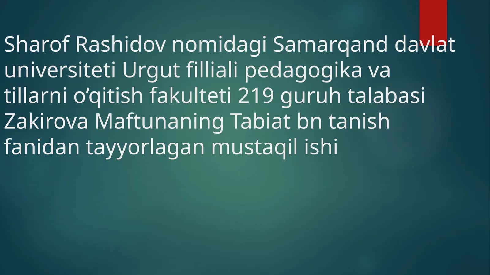Bahor daraxtlarini O'qtish
