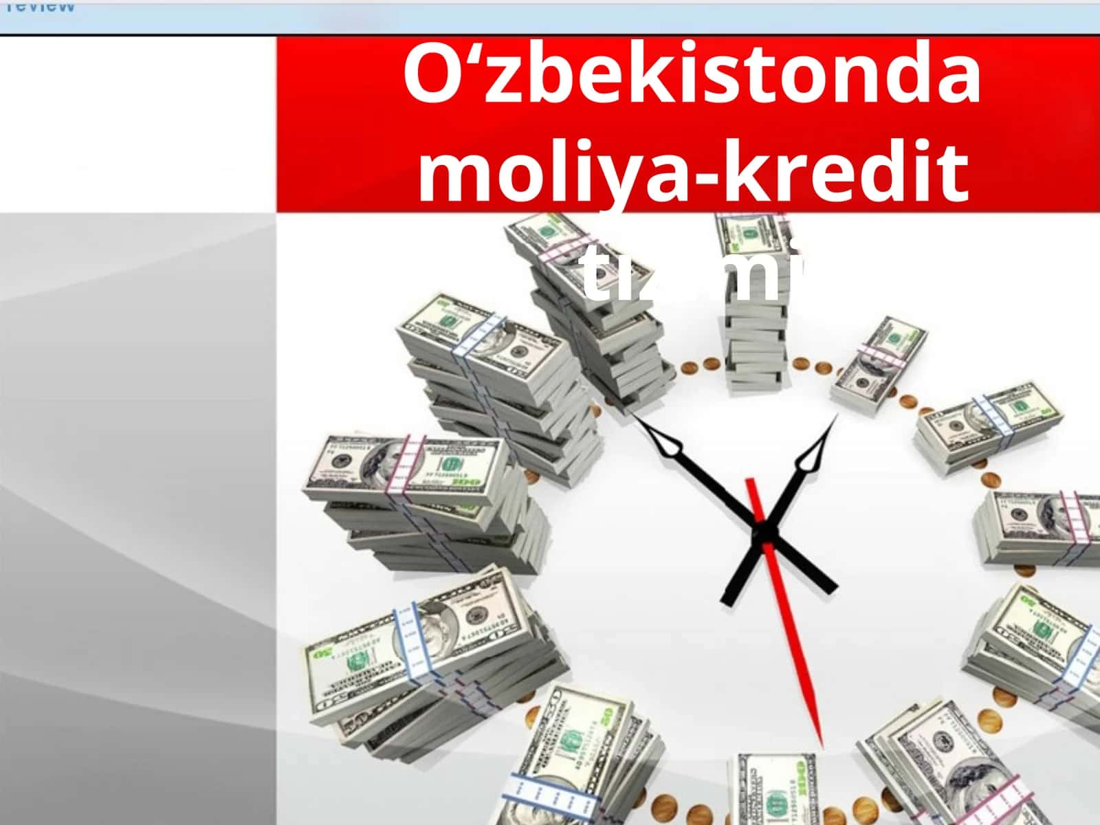 O‘zbekistonda moliya-kredit tizimi