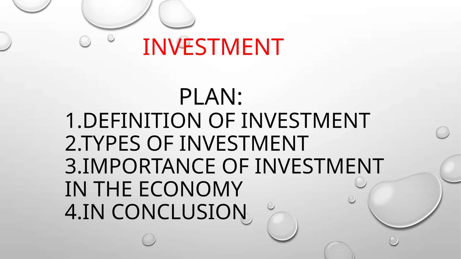 Investment Plan